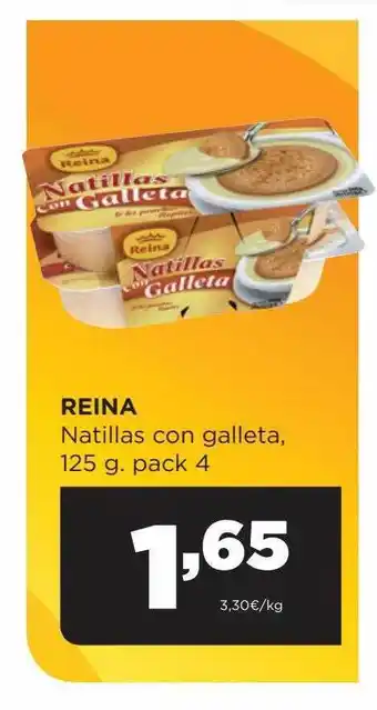 Alimerka Reina natillas con galleta pack 4 oferta