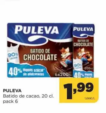 Alimerka Puleva batido de cacao pack 6 oferta