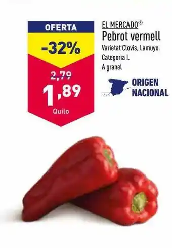 ALDI El mercado pebrot vermell oferta