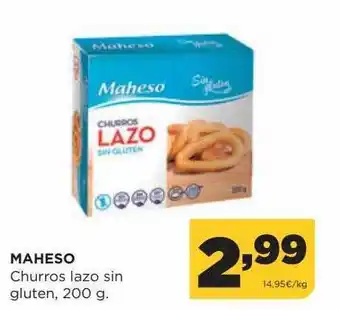 Alimerka Maheso churros lazo sin gluten oferta