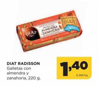 Alimerka Diat radisson galletas con almendra y zanahoria oferta