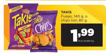 Alimerka Takis fuego, o chips hot oferta