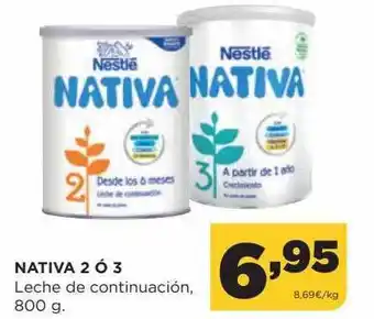 Alimerka Nativa 2 ó 3 leche de continuación oferta
