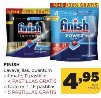 Alimerka Finish lavavajillas, quantum ultimate oferta
