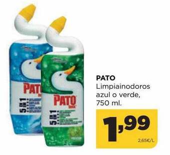 Alimerka Pato limpiainodoros azul o verde oferta