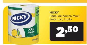 Alimerka Nicky papel de cocina maxi limón xxl oferta