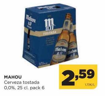 Alimerka Mahou cerveza tostada 0,0% oferta
