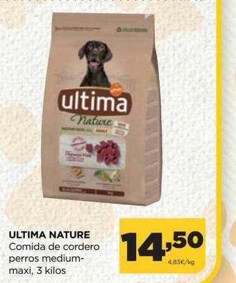 Alimerka Ultima nature comida de cordero perros medium-maxi oferta