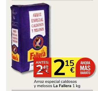 Consum Arroz especial caldosos y melosos la fallera oferta