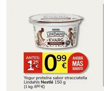 Consum Yogur proteína sabor stracciatella lindahls nestlé oferta