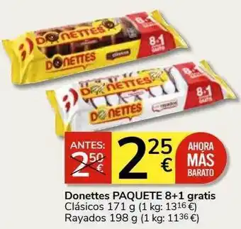 Consum Donettes paquete clásicos rayados oferta