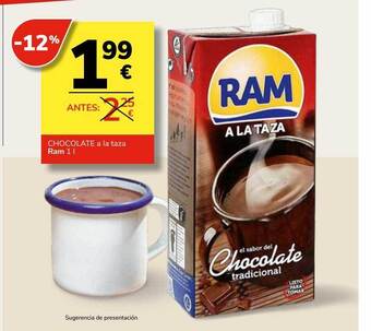 Consum Chocolate a la taza ram oferta