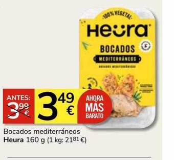 Consum Bocados mediterráneos heura oferta