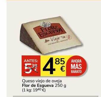 Consum Queso viejo de oveja flor de esgueva oferta