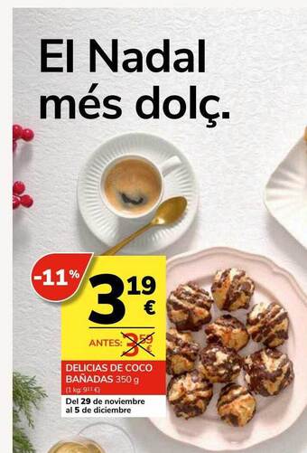 Consum Delicias de coco bañadas oferta