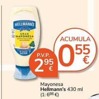 Consum Mayonesa hellmann's oferta