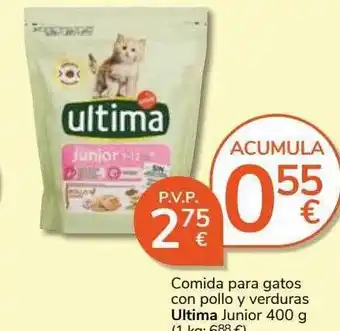 Consum Comida para gatos con pollo y verduras ultima oferta