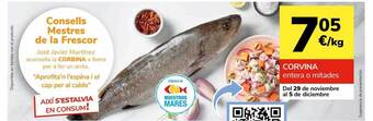 Consum Corvina entera o mitades oferta