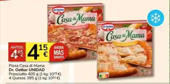 Consum Pizza casa di mama dr oetker oferta