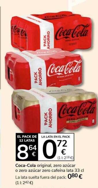Consum Coca-cola oferta
