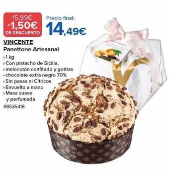 Costco Vincente panettone artesanal oferta