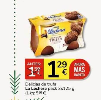 Consum Delicias de trufa la lechera oferta