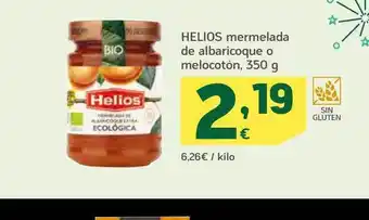 HiperDino Helios mermelada de albaricoque melocotón oferta