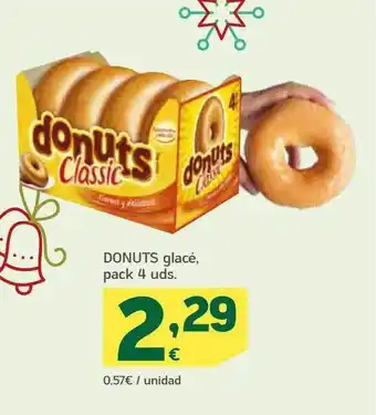 HiperDino Donuts glacé pack 4 oferta
