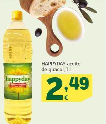 HiperDino Happyday aceite de girasol oferta
