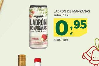 HiperDino Ladrón de manzanas sidra oferta