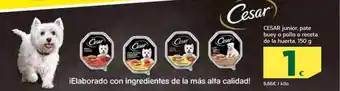 HiperDino Cesar junior pate buey o pollo o receta de la huerta oferta