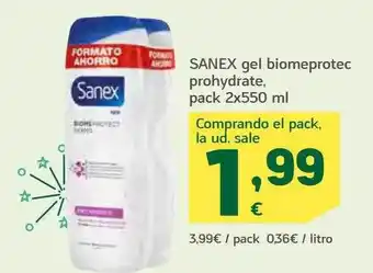 HiperDino Sanex gel biomeprotec phodydrate pack oferta