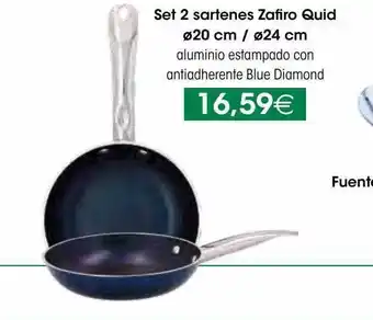 HiperDino Set 2 sartenes zafiro quid ø20cm-ø24 cm oferta