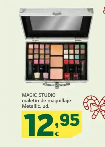 HiperDino Magic studio maletín de maquillaje metallic ud. oferta