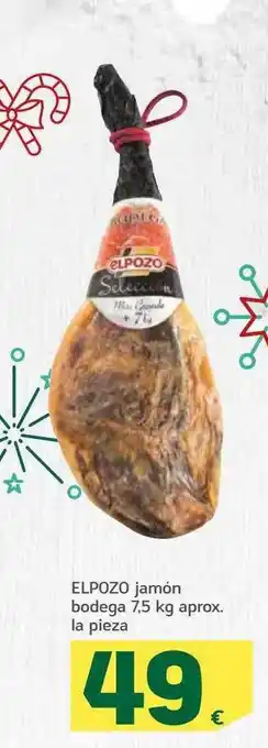HiperDino Elpozo jamón bodega aprox la pieza oferta