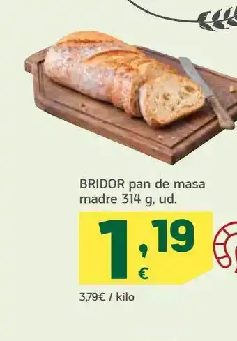 HiperDino Bridor pan de mesa madre oferta