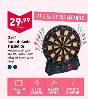 ALDI Crane juego de dardos electrónico oferta