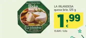 HiperDino La irlandesa queso brie oferta