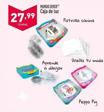 ALDI Mundo diver caja de luz oferta