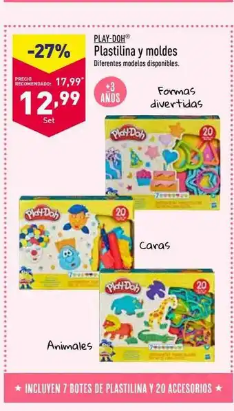 ALDI Play-doh plastilina y moldes oferta