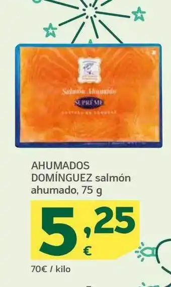 HiperDino Ahumados domínguez salmón ahumado oferta