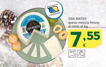 HiperDino San mateo queso mezcla fresco al corte el kg oferta