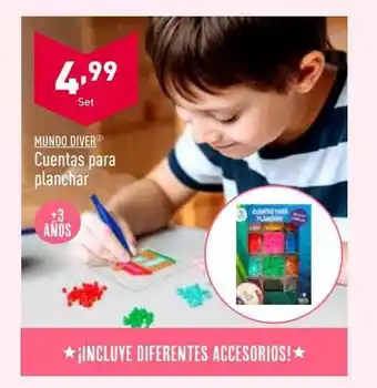 ALDI Mundo diver cuentas para planchar oferta