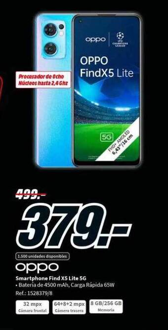 MediaMarkt Oppo smartphone find x5 lite 5g oferta