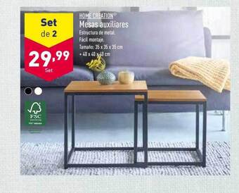 ALDI Home creation mesas auxiliares oferta