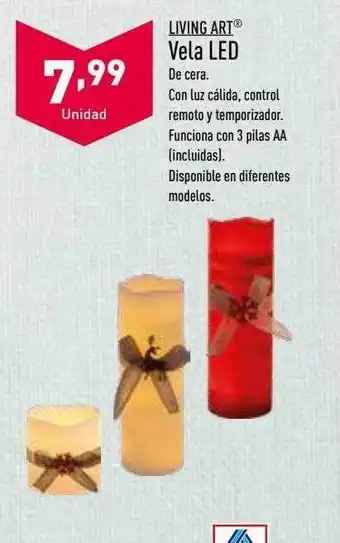 ALDI Living art vela led oferta