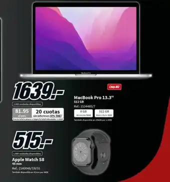 MediaMarkt Macbook pro 13.3 oferta