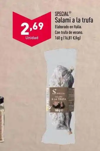 ALDI Special salami a la trufa oferta