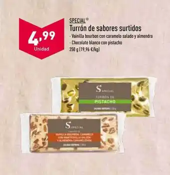 ALDI Special turrón de sabores surtidos oferta