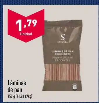 ALDI Láminas de pan oferta